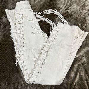 IAMGIA White Lace-Up Pants